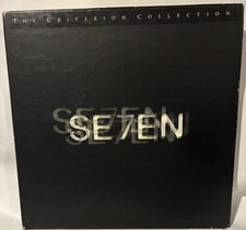 Se7en Laserdisc Criterion Collection box set 4 discs  Booklet Brad Pitt