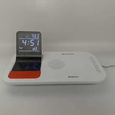 Emerson Weather Band Smart Set Dual Alarm Clock Radio Model WBS12 TESTED