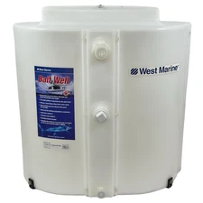 West Marine 32 Gallon Oblong Baitwell Tank Fishing Boat Livewell White - 6803480