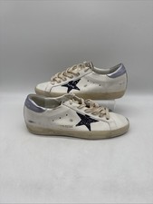 Sneakers basse donna Golden Goose Super Star bianco rosa UK 7 EU 40 nuove