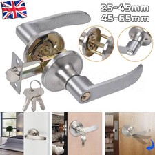 Home Entry Lever Long Handle Door Lock Latch Bedroom Entrance Passage With 3 Key