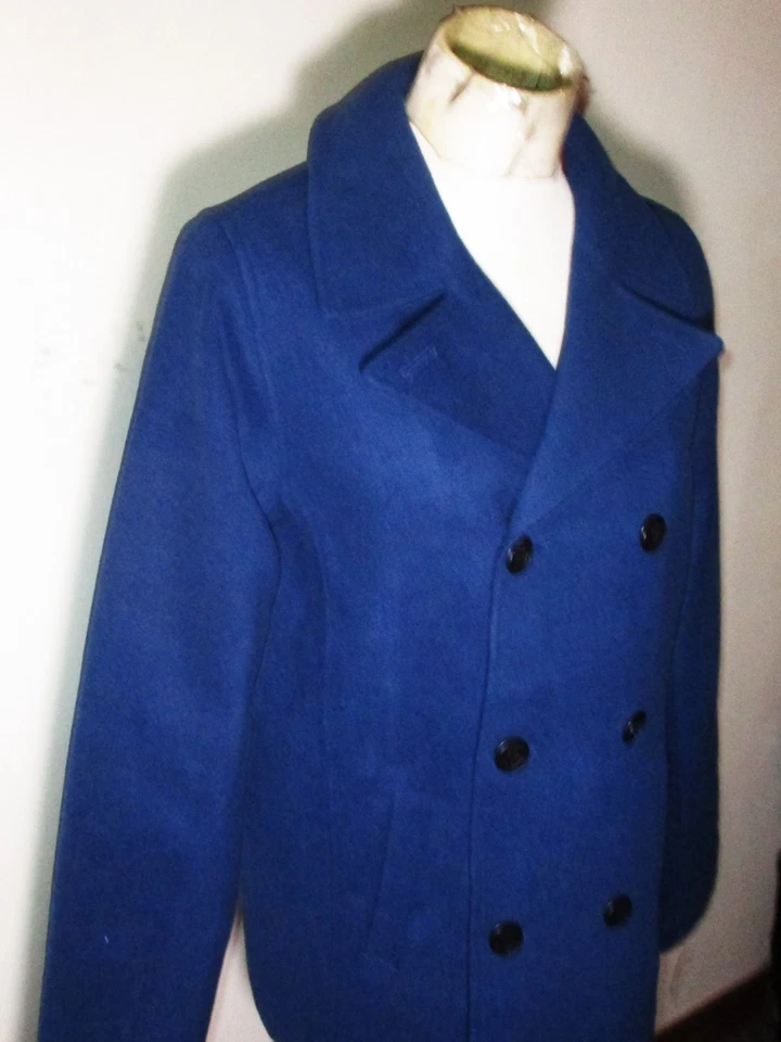 LANDS'END Blue Double Breasted Peacoat Women's Size XL NWT - Image 3 of 4