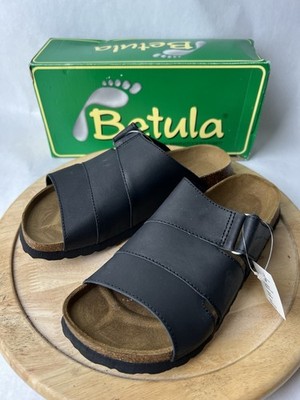 NEW Unisex BETULA BIRKENSTOCK Black Katharina Slip-On Sandals - US L 7/M 5