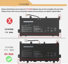 C21N1808 Battery For ASUS Chromebook C423NA C423NA-BV0051 C523NA-A20007 New