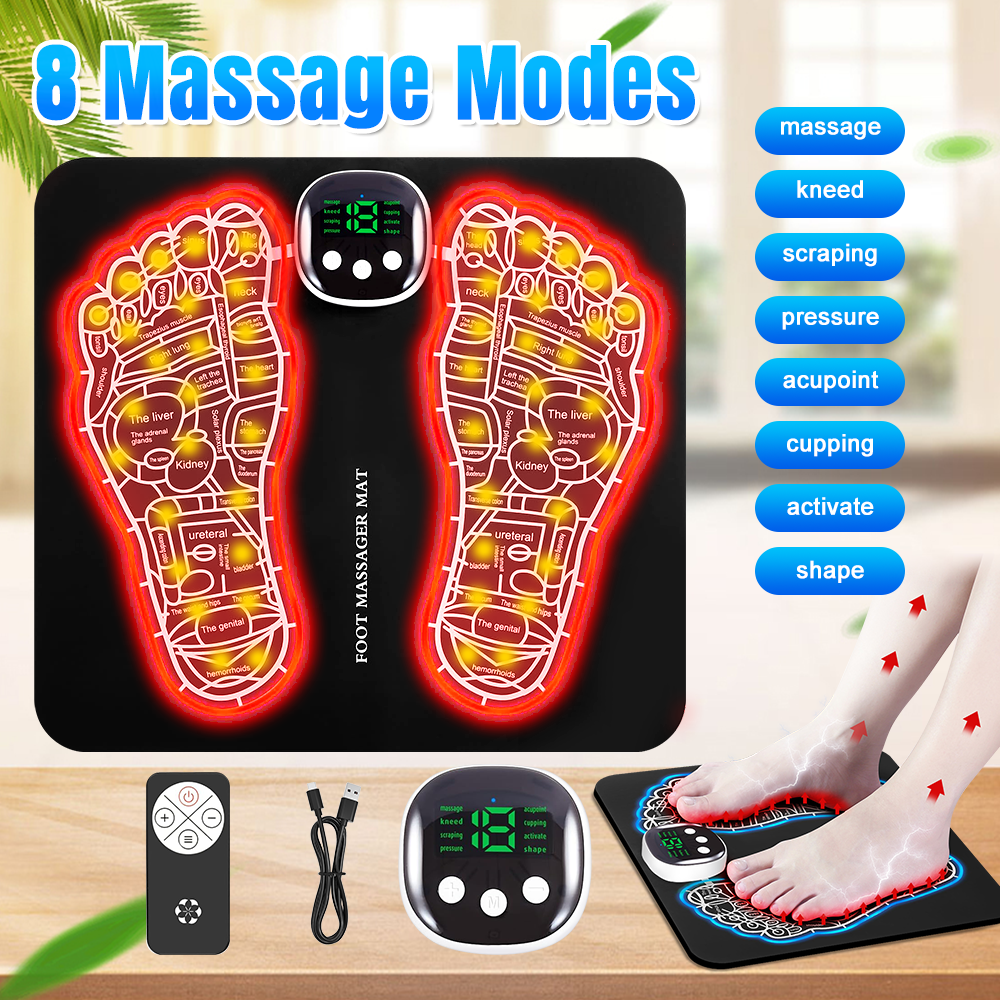 EMS Foot Massager Neuropathy Feet for Circulation and Pain Relief