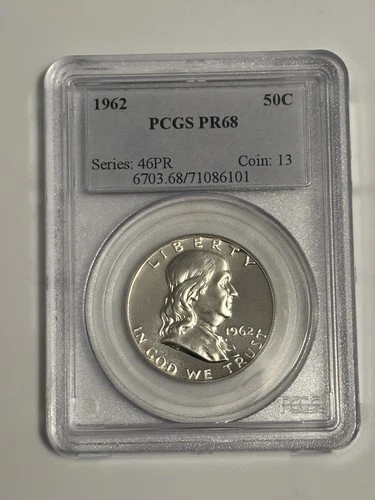 1962 Franklin Half Dollar PCGS PR68