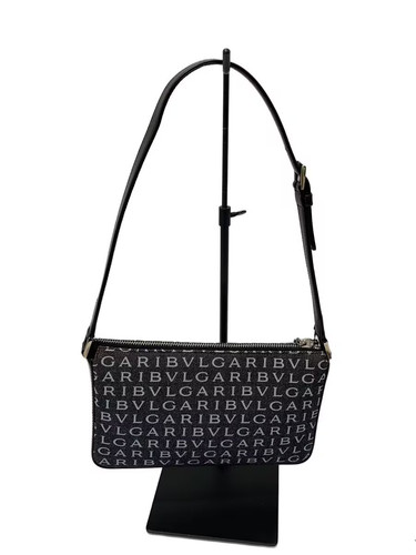BVLGARI Shoulder Bag -- Black All-over Pattern