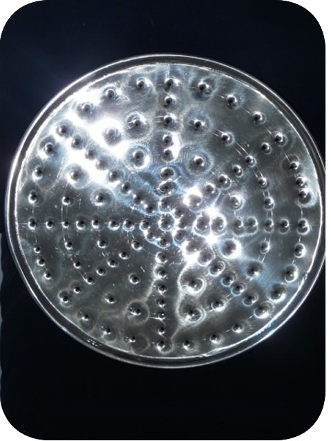 Pommeau de douche maillechort 25cm pour transformer votre routine matinale en réveil spa