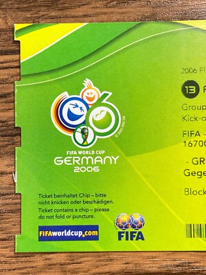 記念グッズ FIFA World Cup GERMANY 2006 FIFA World Cup 2006 Germany Ticket - Match #13 France Switzerland