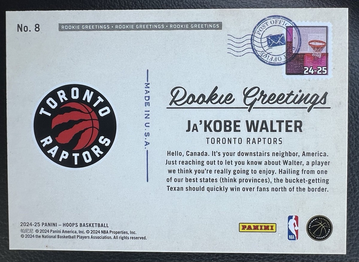 2024-25 Panini NBA Hoops Ja'Kobe Walter Holo Rookie 2024-25 Panini NBA Hoops Ja'Kobe Walter Holo Rookie