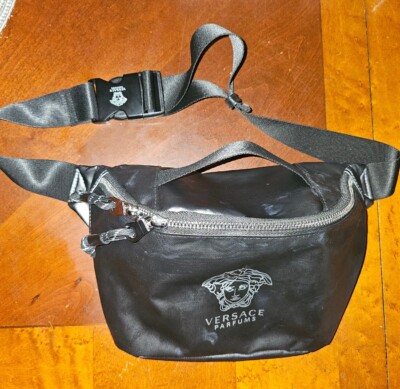 Versace Black Parfums Travel Fanny Pack Belt Bag Fragrance Cologne