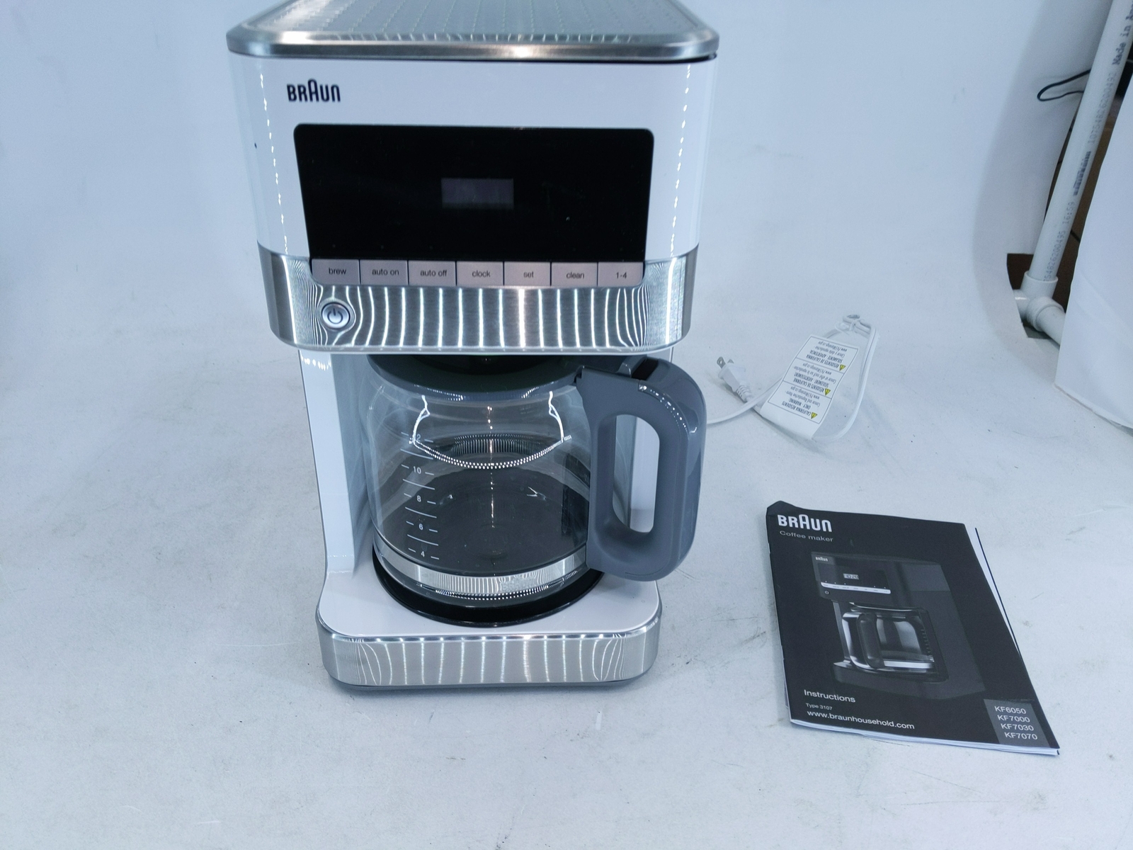 Braun KF6050WH BrewSense Drip Coffee Maker, White 8021098320292 eBay