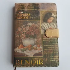 Renoir Impressionist Artist Oil Paintings art print blank notebook lined