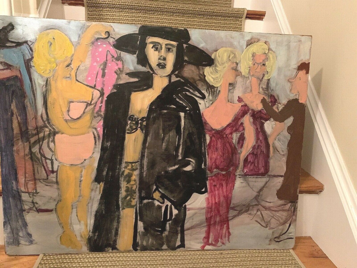 nude dressing room Dressing and Undressing Wallpaper by artist Kate Hawkins