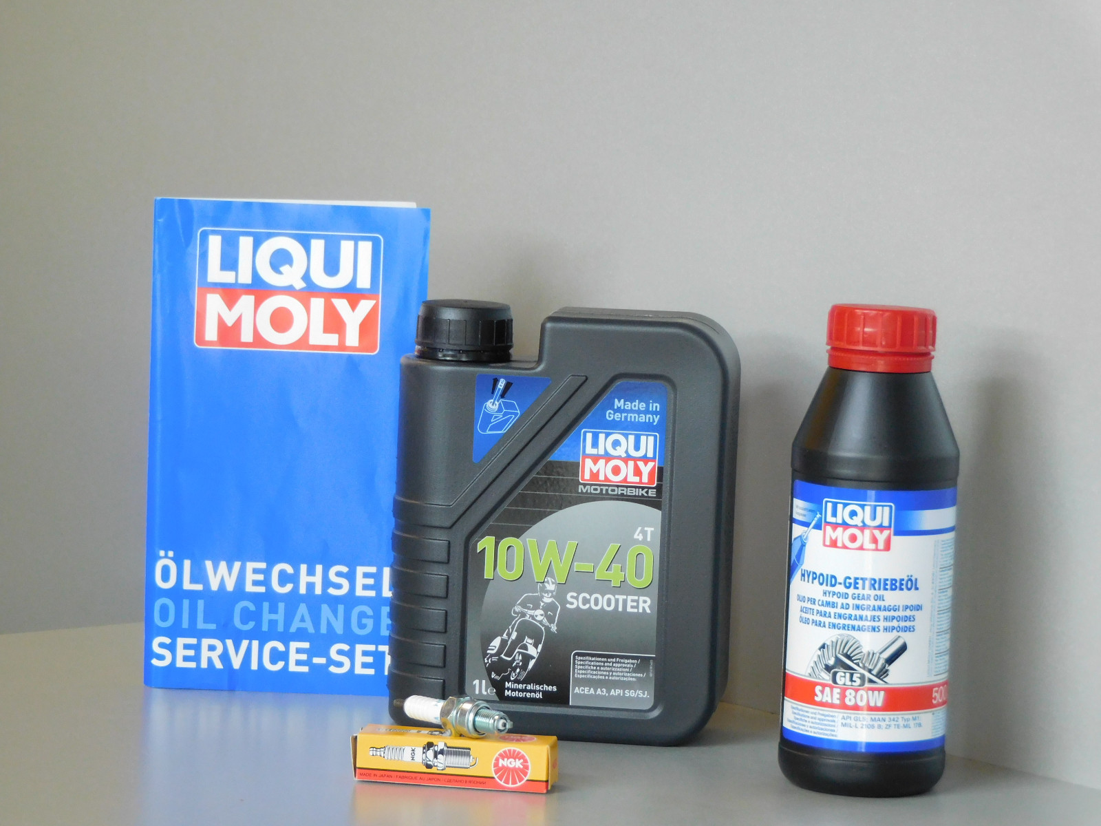 Maintenance Set Kymco Vitality 50 4T Oil Spark Plug Service Oil Change