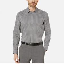 NEW Kirkland Signature Mens 16 32/33 Traditional Fit Non-Iron Button-Down Shirt