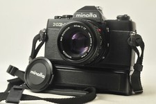  SakuraDo  Excellent  Minolta XG-E Black Film SLR Camera MD Rokkor 50mm f1.7