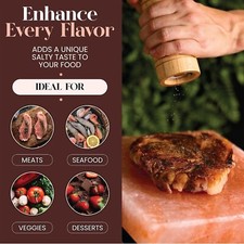 Himalayan Salt Block 12x8x2   Natural Grilling, Seasoning  Serving