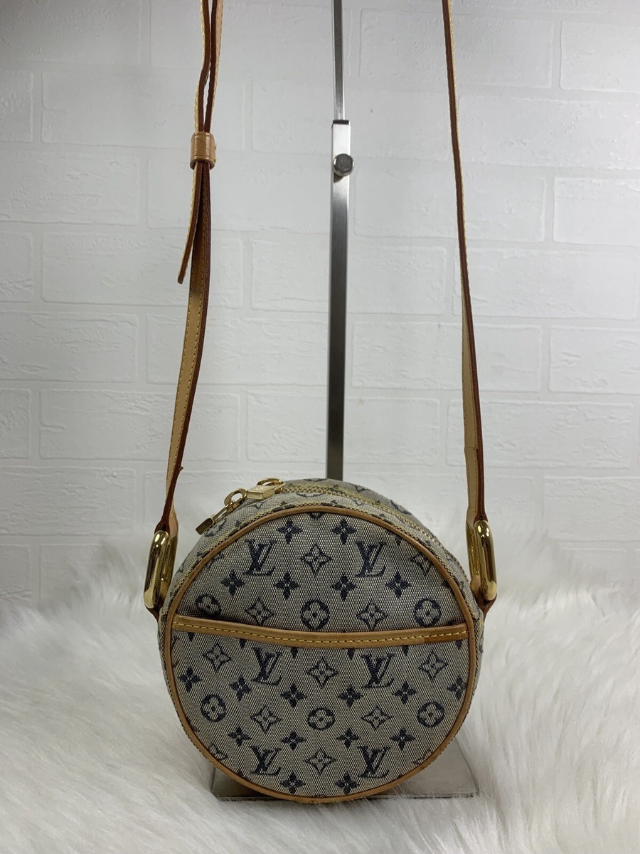 Louis Vuitton Jeanne Round Shoulder Bag Blue Canvas Authen | eBay Louis Vuitton Jeanne Round Shoulder Bag Blue Canvas Authen | eBay