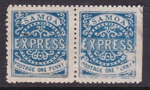SAMOA^^^^RARER 1879 sc#11  CLASSIC PAIR   ( type III,Genuine)$520 @xxxrum2575sa6