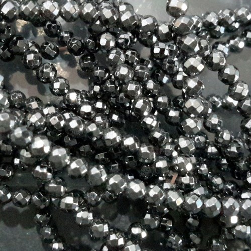Hematita, no magnética, grado A, facetada, negra, 3 mm,. Vendedor de OZ por correo gratuito - Imagen 2 de 3