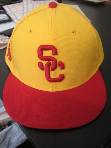 USC Trojans Embroidered Iron-On Patch - Vintage Old Stock, Approx. 2.5" X 2.75"