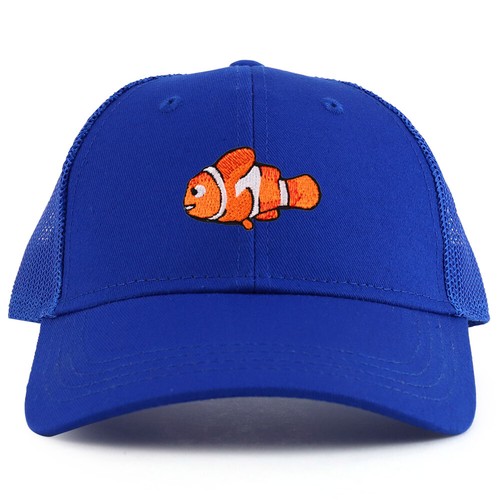 Youth Kid's Clown Fish Patch Youth 6 Panel Trucker Baseball Cap - FREE SHIPPING - Picture 2 of 23