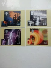 4 1ST DAY COVER CARDS 2000 PHQ216 2ND SERIES FIRE AND LIGHT;EDINBURGH POSTMARK