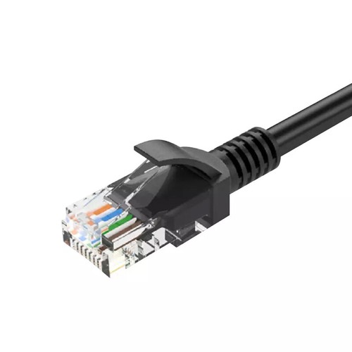 CAT 5 Ethernet Cable RJ45 Cat5E Network Internet LAN Patch Lead Cord Black Lot - Afbeelding 4 van 7