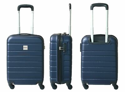 VALIGIA TROLLEY BAGAGLIO A MANO VIAGGIO RIGIDA LEGGERA IN ABS 4 RUOTE 026 |  eBay