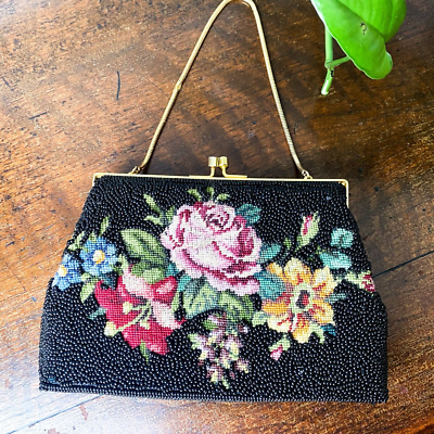 美品！Petit Point 刺繍バッグ Petit point bag - Etsy 日本