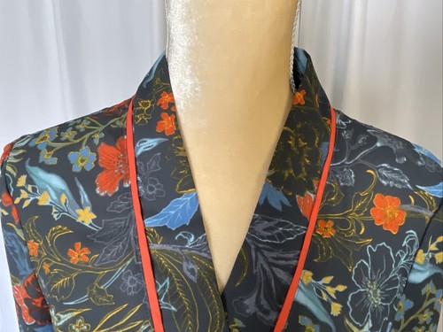 The Room Tropical Kimono Short Sleeve Maxi Dress Size L - Picture 3 of 16