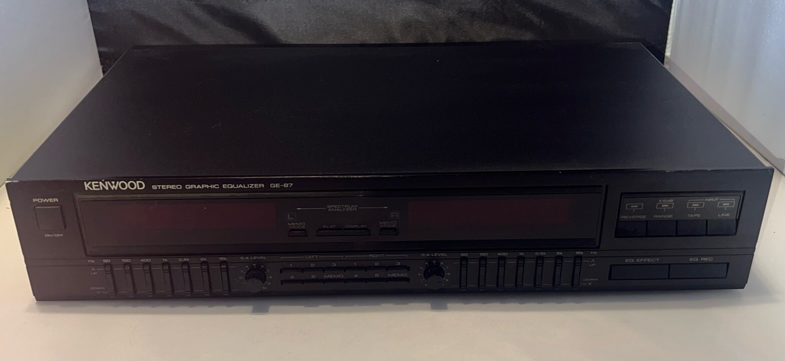 Kenwood Ge87 Stereo Graphic Equalizer Spectrum Analyzer eBay