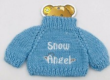 Bear Wear Blue Sweater Clothes - Snow Angel - Fits 10" to 12" Bears Westwater