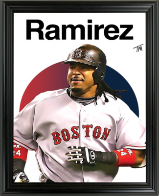 Manny Ramirez Framed Sports Art Photo by Thomas Maxwell