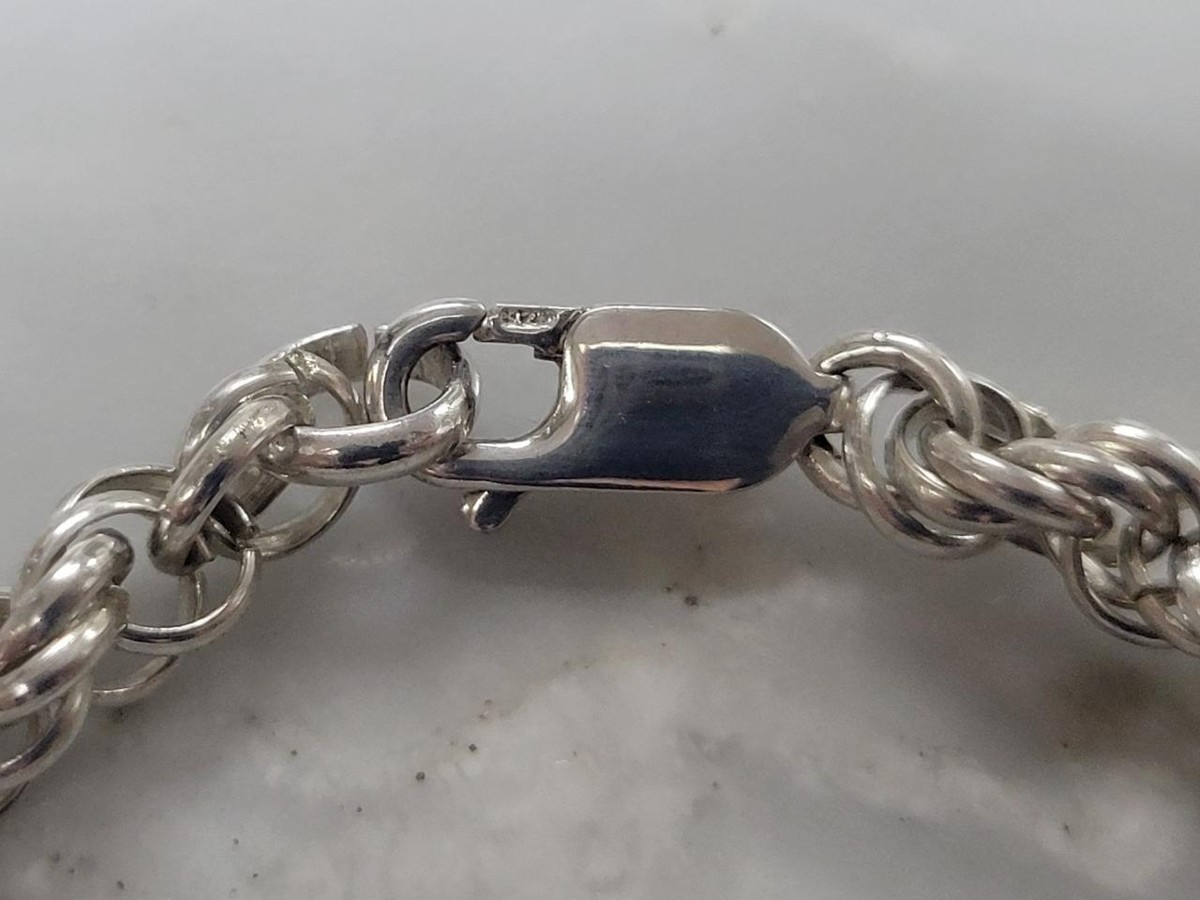 Vintage Sterling Silver 5.7mm Prince Of Wales Chain Bracelet Vintage Sterling Silver 5.7mm Prince Of Wales Chain Bracelet