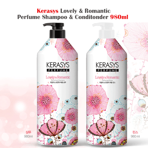 [Kerasys] Perfume Shampoo Conditioner Lovely & Romantic 980mL Korea Made - 第 1/4 張圖片