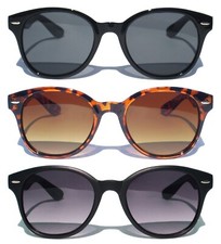 Retro Vintage Style Horn Rim Frame Sunglasses Classic Design Shades Sunnies New