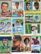 Autographed Houston Astros Colts 70's 80's 90's 2000's  20% off after 4 cards