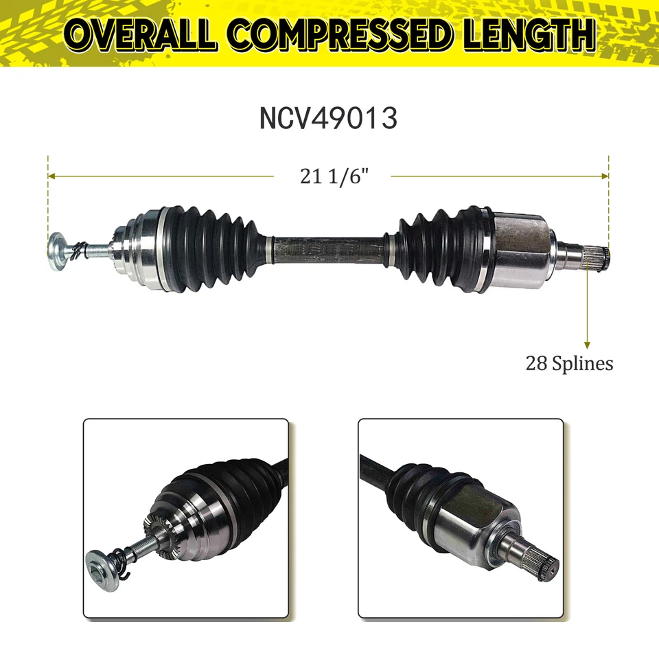 Conjunto de eje articulado eje CV delantero izquierdo para BMW X1 2016-2023 2018-2023 X2 2,0 L Foto 3 de 4