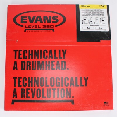 Evans Level 360 White Coated Genera Heavy Duty Snare Drum Head 14''