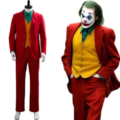 Kids/Adults Joker Cosplay Arthur Fleck Joaquin Phoenix Costume Coat Pants Outset
