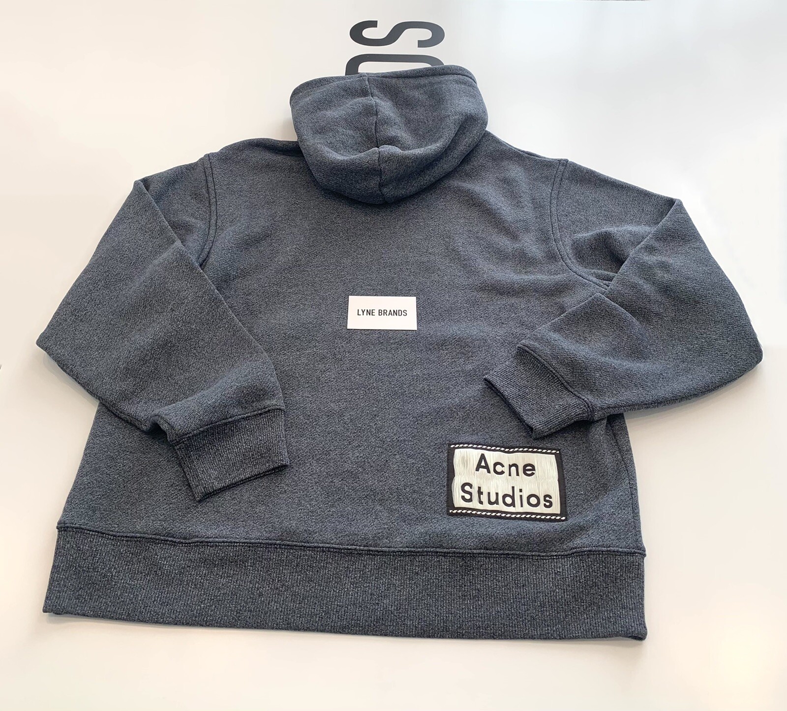 Acne Studios Reverse Label Blue Sweatshirt Hoodie - Size Large - RRP £345 image 7