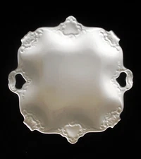 Kaiser White Porcelain Handled Square Tray 12” Serving Tray/Platter