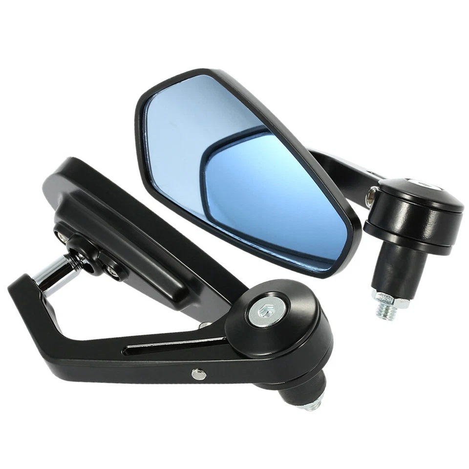 2 PIEZAS Espejo retrovisor barra final motocicleta 7/8" manillar giratorio y ángulo W7W8 Foto 2 de 4