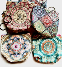 Zip Coin ID Wallet Key Chain/Small Purse Money Change Pouch Bag