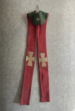 VINTAGE CATHOLIC PRIESTS  REVERSIBLE RED & GREEN  STOLE   GOOD QUALITY CONDITION