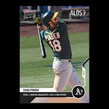 Chad Pinder - 2020 MLB Topps Now Card 380 - Print Run: 295 Oakland Athletics
