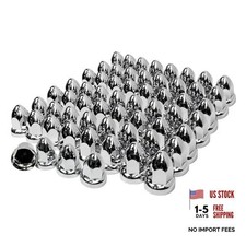 Pack Lug Nut Covers for Semi Trucks, 33mm by 2-1/2" Thread On Push-on Nut 60