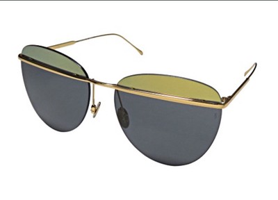 Sunday Somewhere TALLULAH Gold and Black Aviator Sunglasses Sunday Somewhere + Sunday Somewhere Ruben Sunglasses main image 4